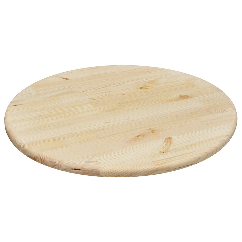 КРУГЛАЯ СТОЛЕШНИЦА ИЗ МАССИВА СОСНЫ (СОСНОВЫЙ ЩИТ СРАЩЕННЫЙ)1000х1000 Орех