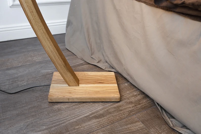 Деревянный торшер Redial Wood